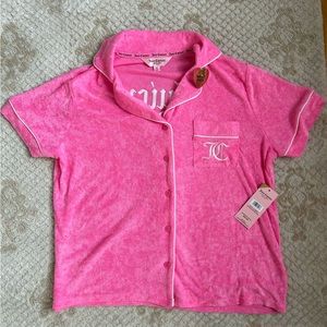 Hot Pink Juicy Couture Terry PJ Top